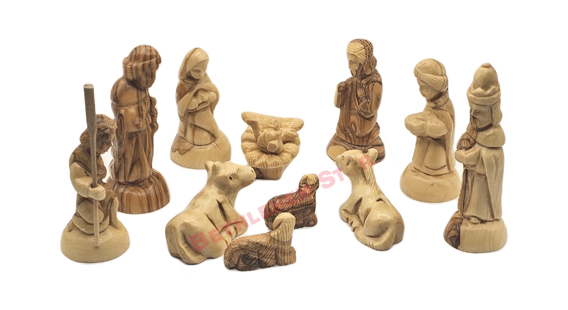 wooden nativity