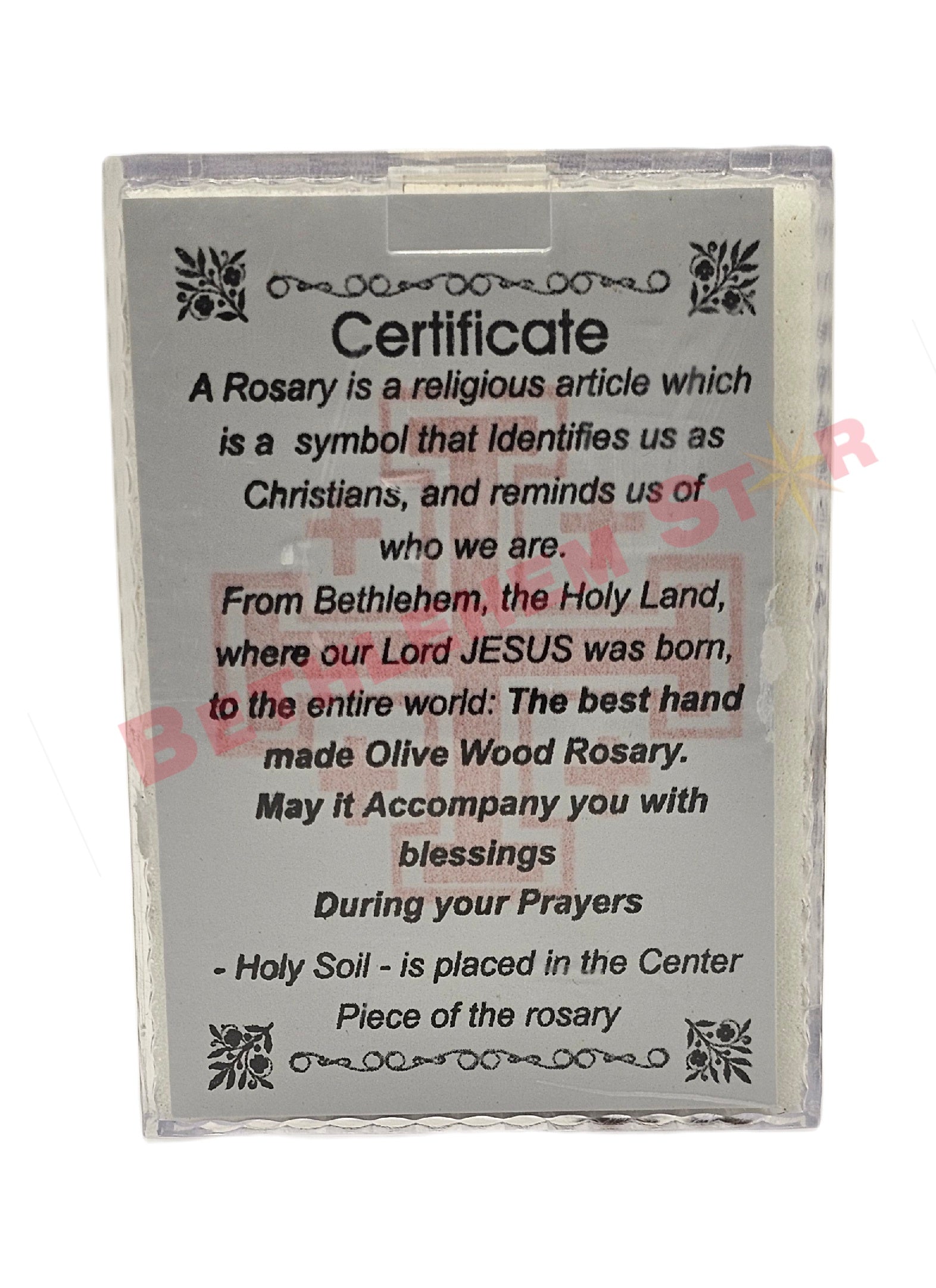 rosary certificate