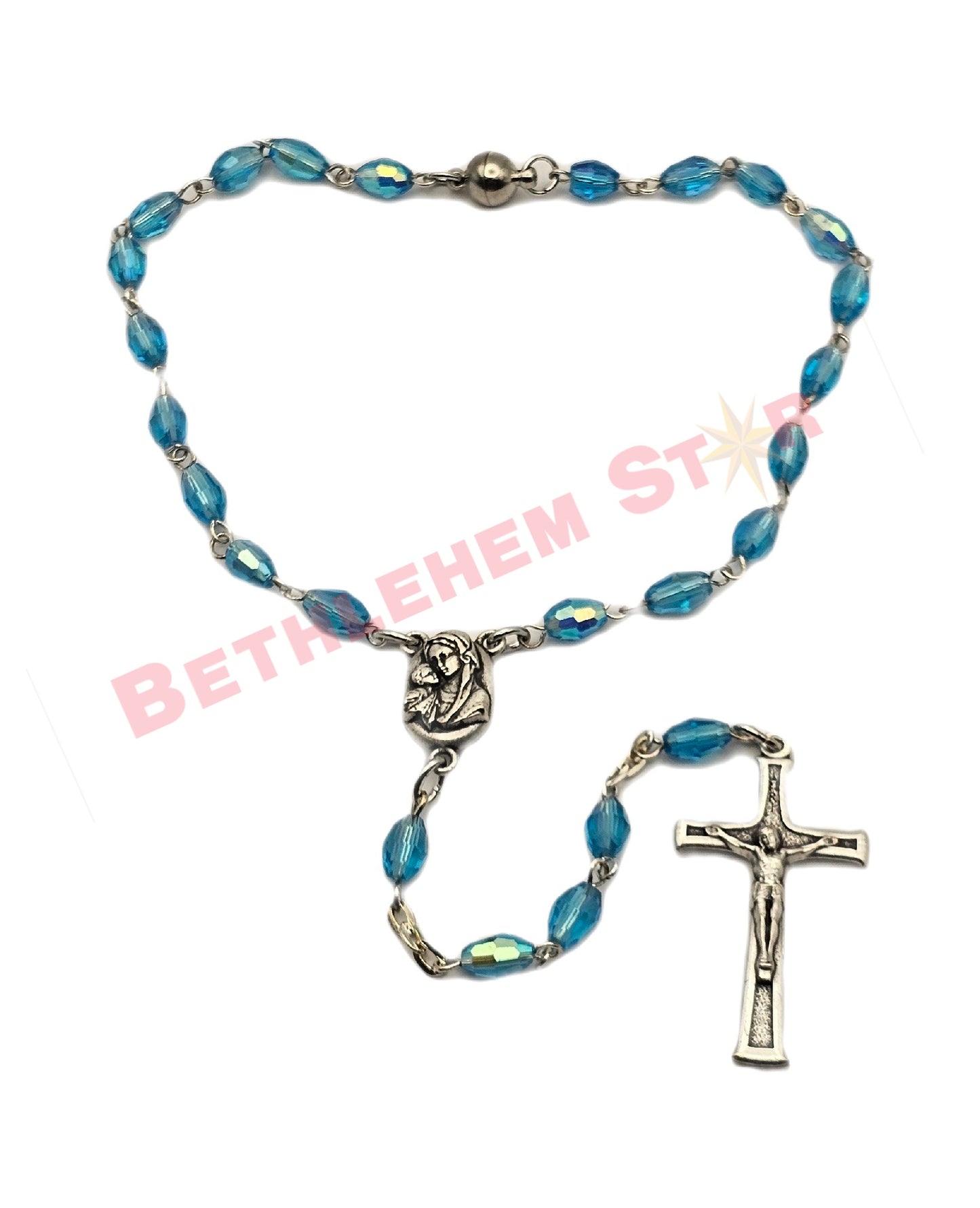 magnetic clasp rosary