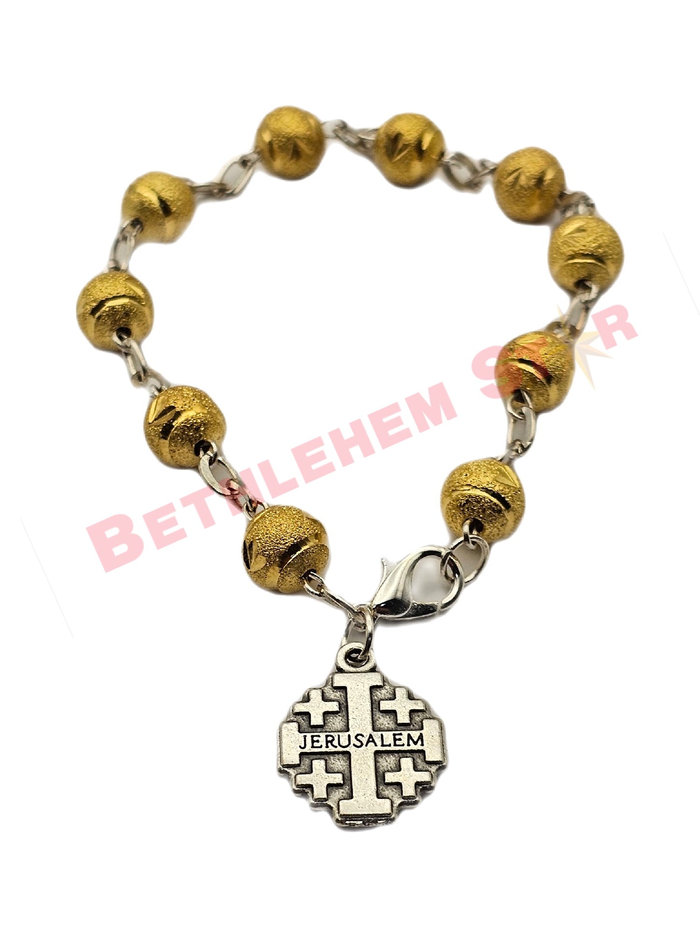 Cup Bracelet Rosary Made in the Holy Lands