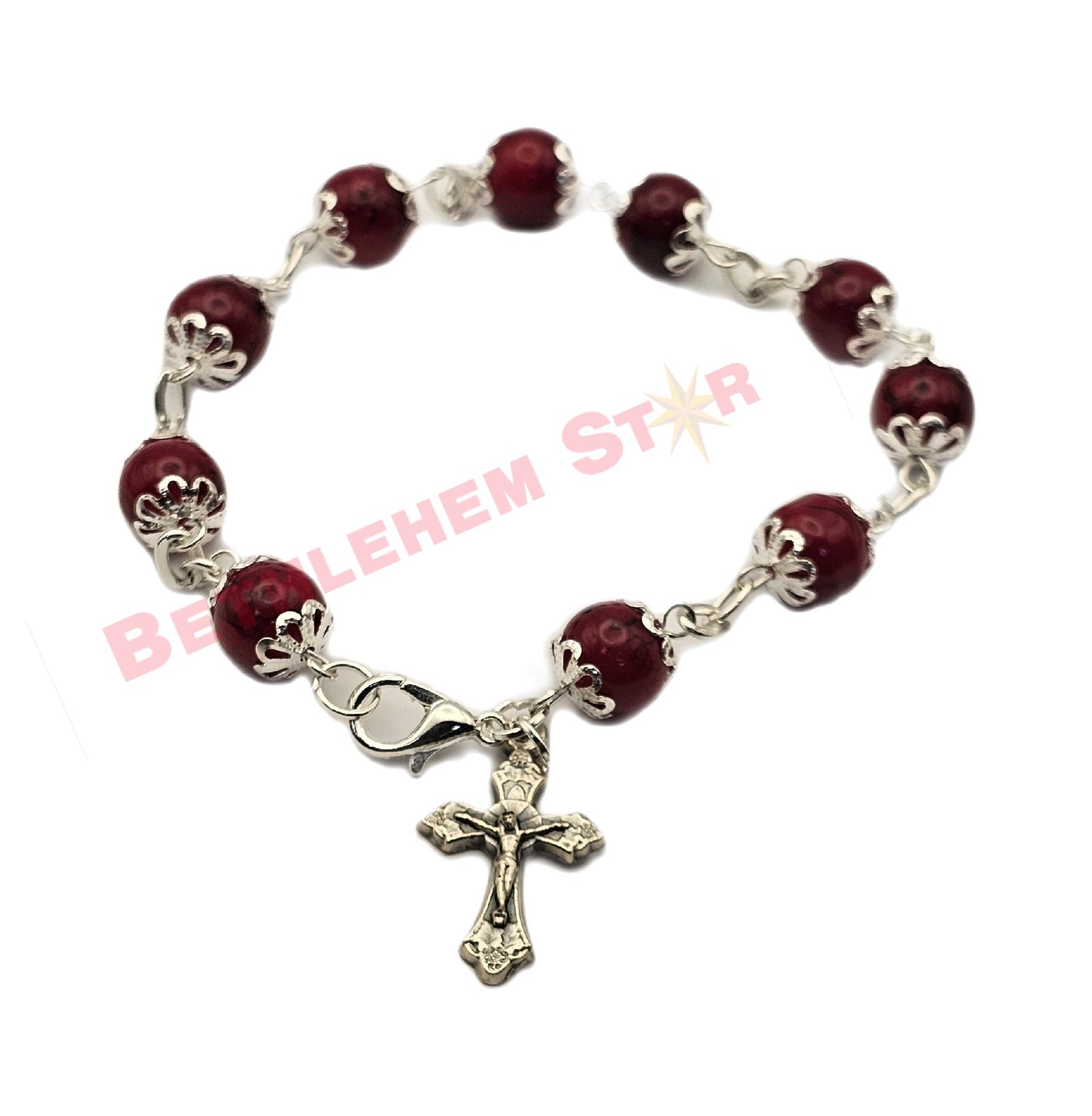 Cup Bracelet Rosary Made in the Holy Lands