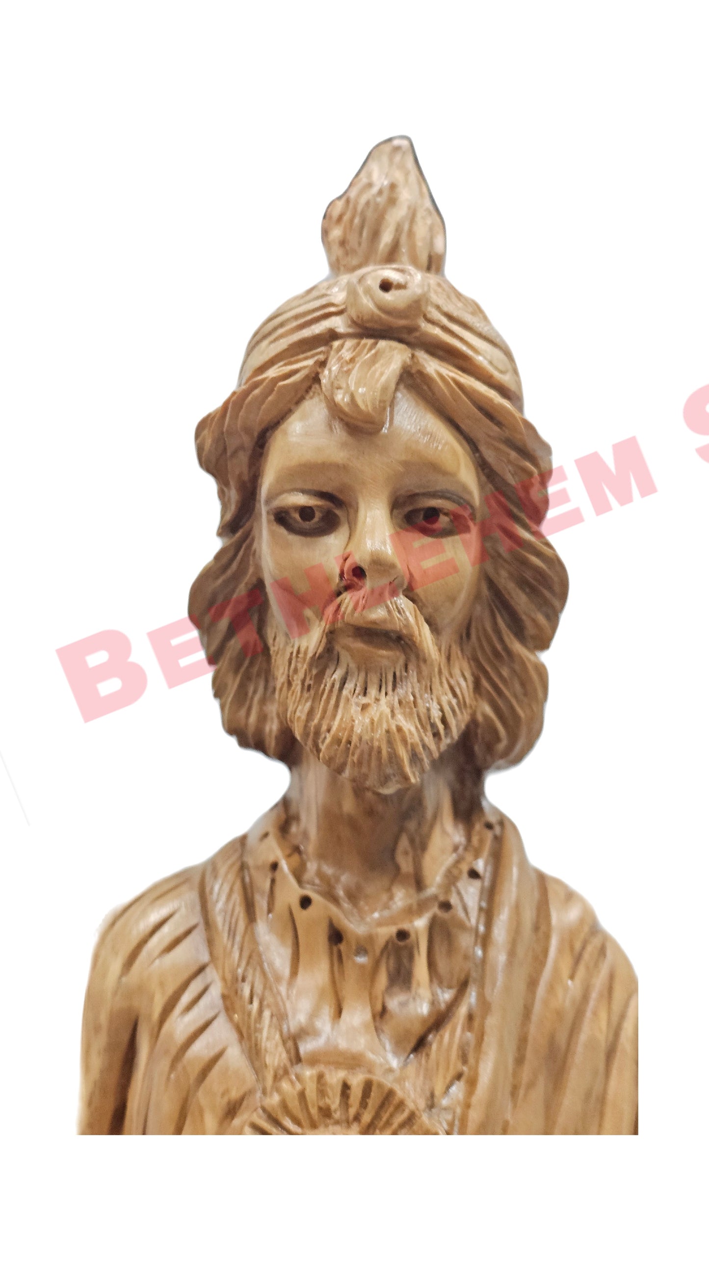 Hand Carved St. Jude statue from olive wood  Large Pro