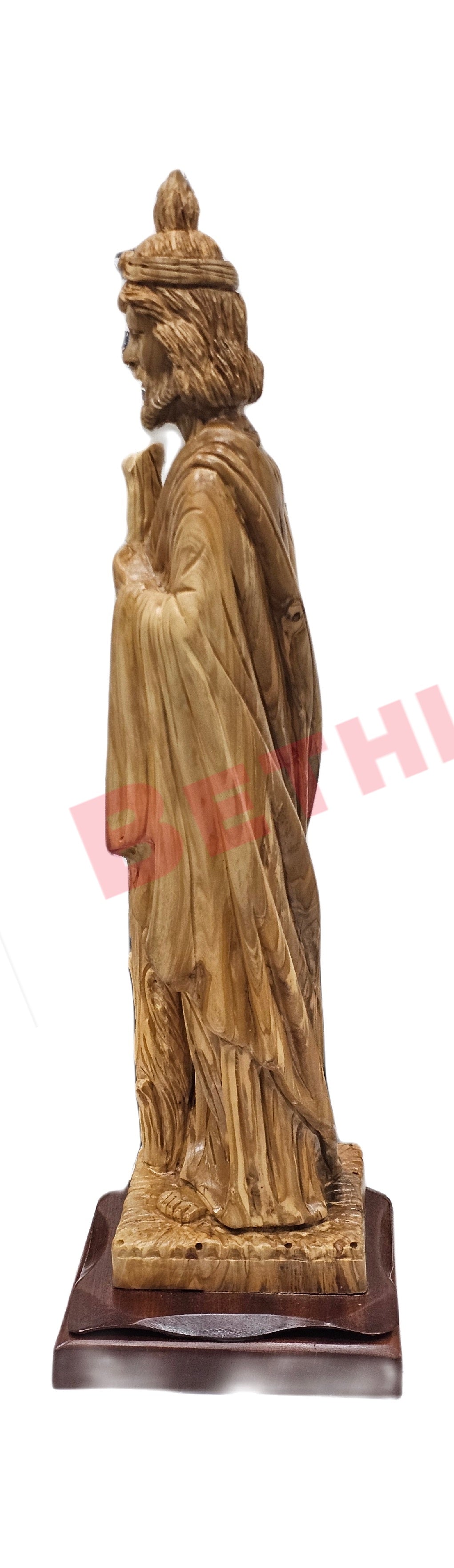 Hand Carved St. Jude statue from olive wood  Large Pro